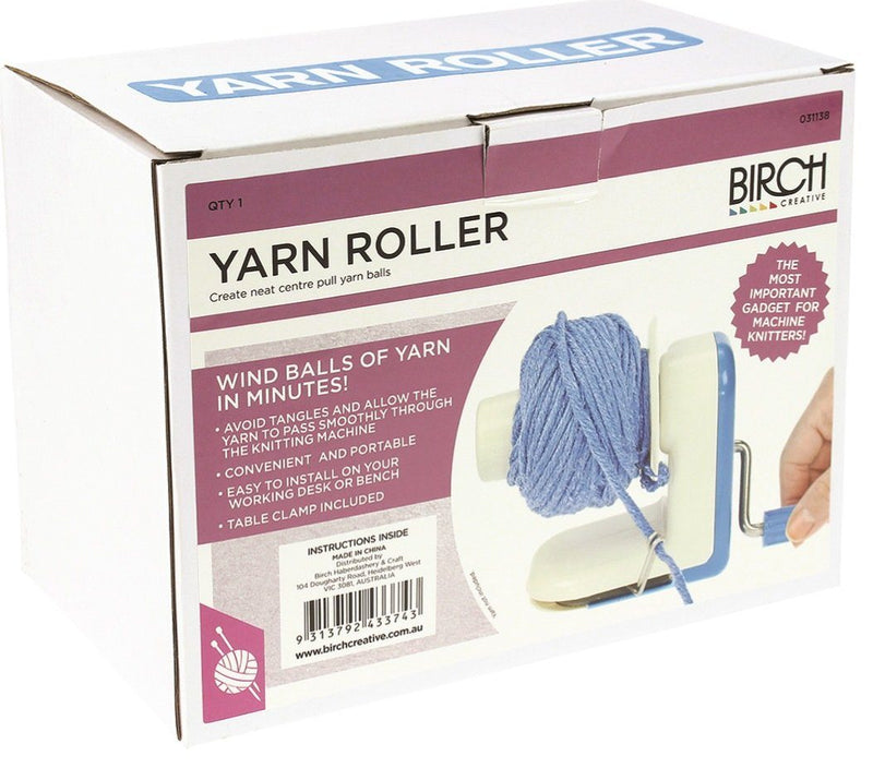 Birch Yarn Roller - Wool Winder Accessory