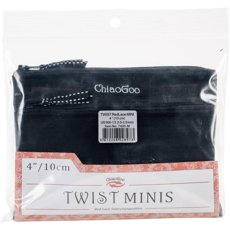 ChiaoGoo TWIST IC 4" (10cm) Circular Knitting Needles - Mini Complete Set