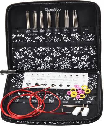 ChiaoGoo Twist Lace 4" (10cm) Interchangeable Circular Knitting Needles - Small Set