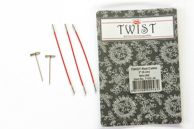 ChiaoGoo Twist Interchangeable Circular Knitting Needle Red Cable