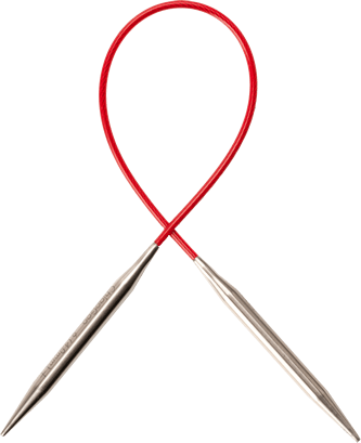 ChiaoGoo Red Lace Stainless Steel Circular Knitting Needles 40cm