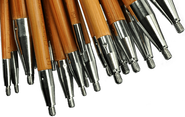 ChiaoGoo SPIN Bamboo 5" Interchangeable Circular Knitting Needle Tips (Choose your Size)