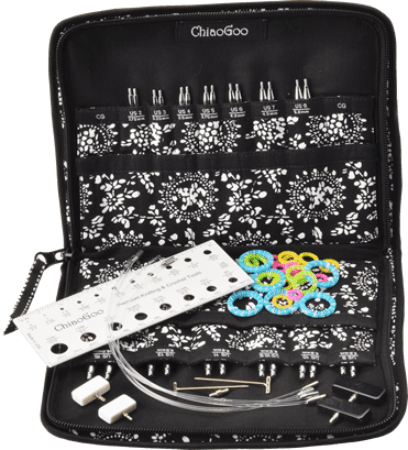 ChiaoGoo Spin Bamboo 4" (10cm) Interchangeable Circular Knitting Needles - Complete Set