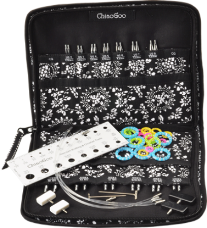 ChiaoGoo SPIN Bamboo 4" Interchangeable Circular Knitting Needles - Complete Set