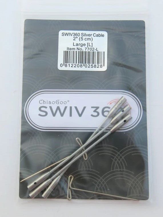 ChiaoGoo SWIV360 5cm (2") SWIV360 Interchangeable Swivel Cables - Pack of 3