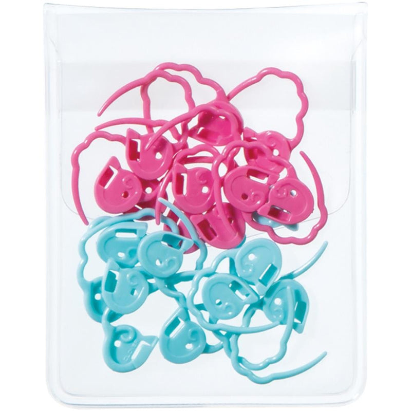 Clover Quick Locking Stitch Markers - 20 x Medium