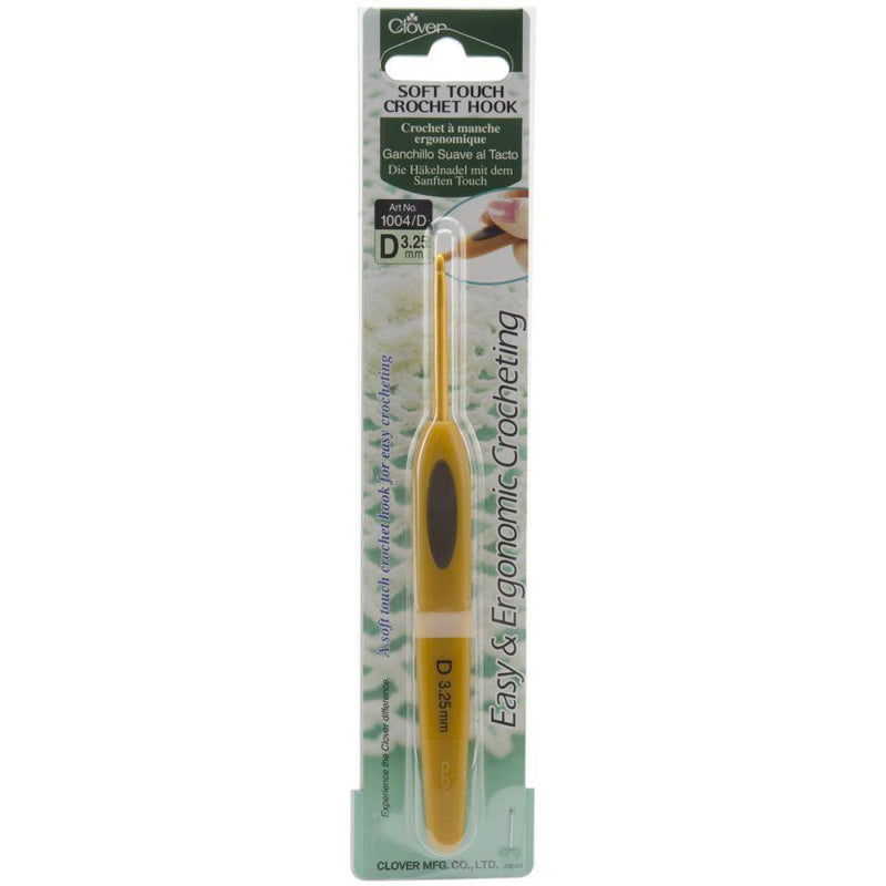 Clover Soft Touch Crochet Hook (2.00 - 6.00mm) 3.25 | KNITTING CO. - 3