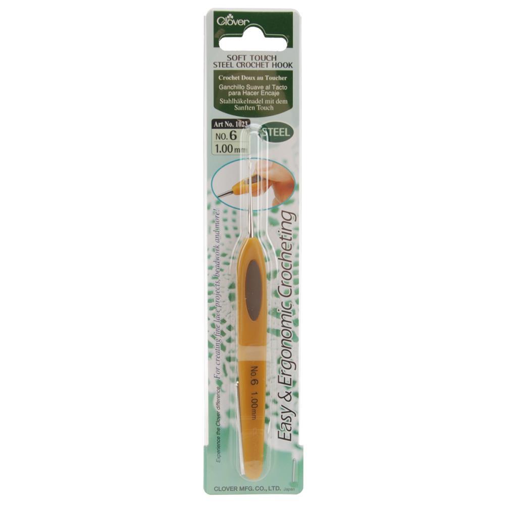 Clover Soft Touch Steel Crochet Hook (0.50 - 1.75mm)