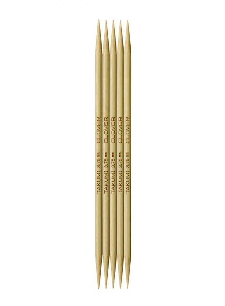 Clover "Takumi" Bamboo Double Point Knitting Needles - 12.5cm (5")