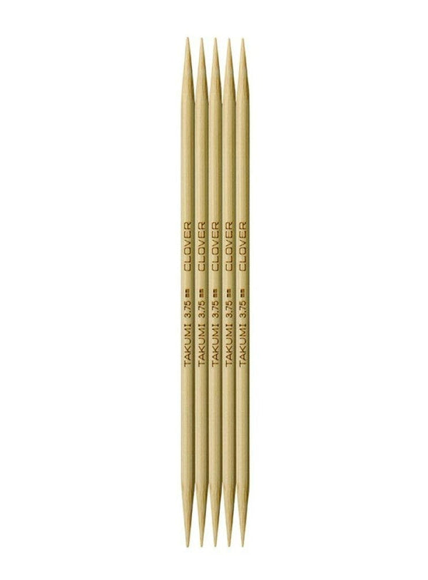Clover "Takumi" Bamboo Double Point Knitting Needles - 20cm (8")