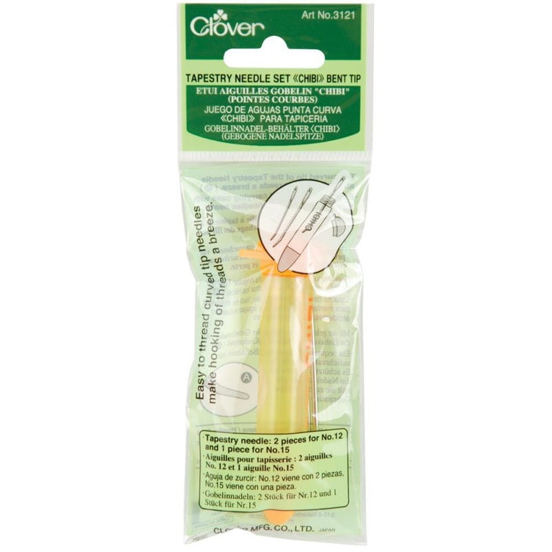 Clover "Chibi" Tapestry Needle Set w Case - 3 Pack