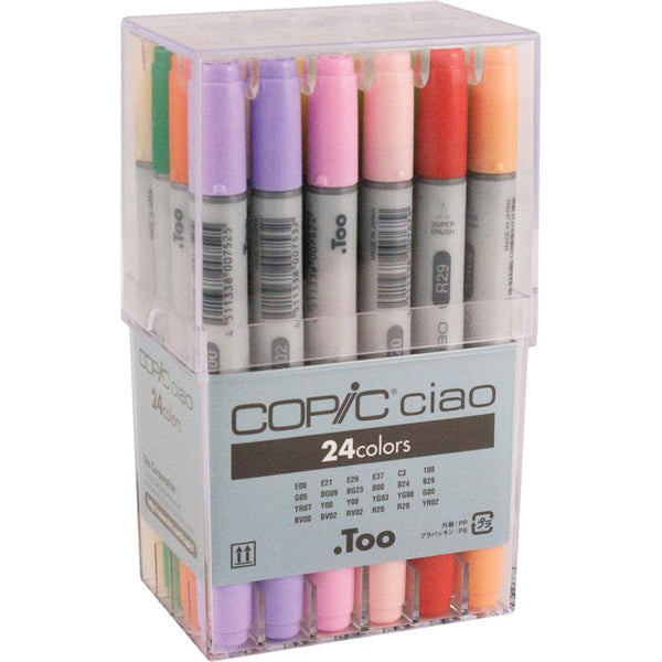 Copic Ciao Double-Tip Markers - Basic Set of 24