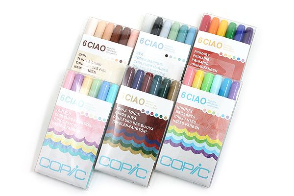 Copic Ciao Double-Tip Markers - Set of 6 (Choose Your Pack)