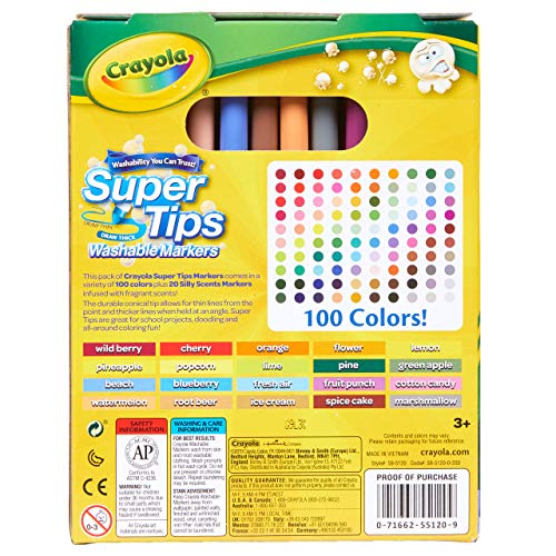 Crayola "Super Tips" Washable Colouring Marker Sets - Choose Your Size
