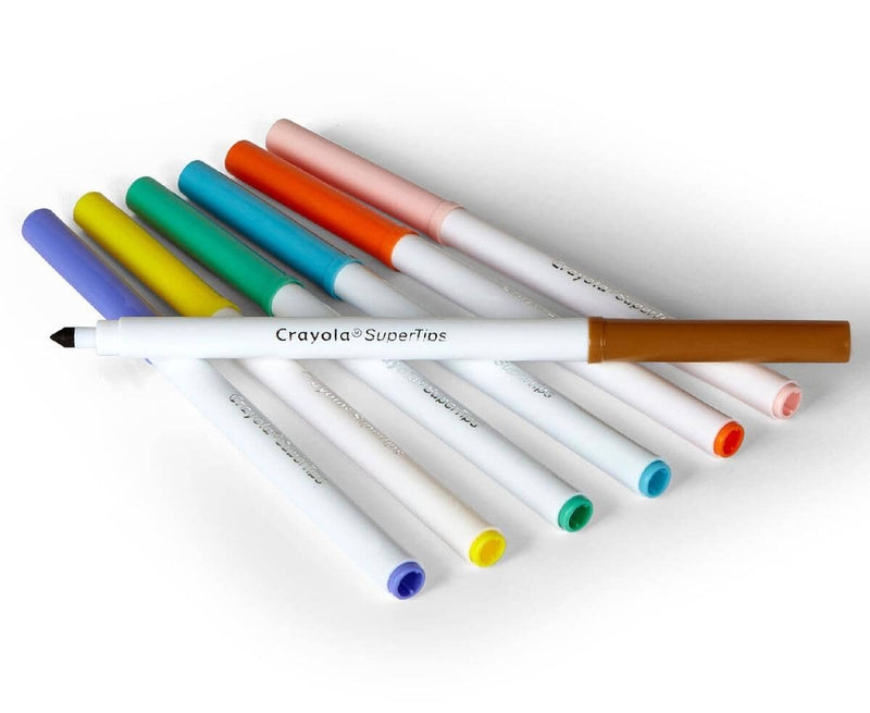 Crayola "Super Tips" Washable Colouring Marker Sets - Choose Your Size