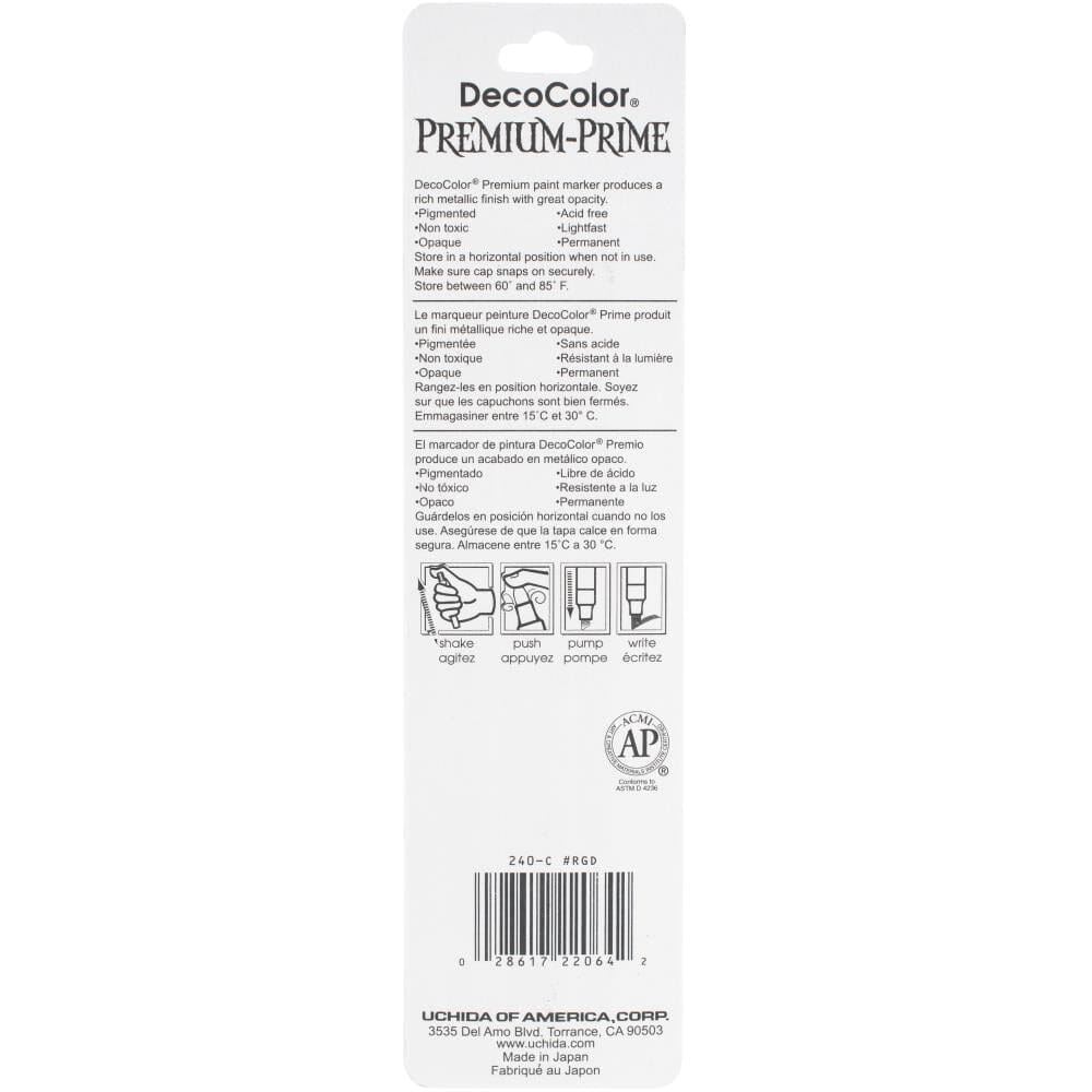 Uchida DecoColor Premium Metallic Paint Marker Pen - Fine Tip