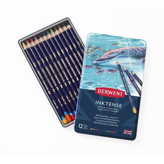 Derwent "Inktense" Water-soluble Colour Pencil Set - Choose Your Size