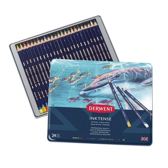 Derwent "Inktense" Water-soluble Colour Pencil Set - Choose Your Size