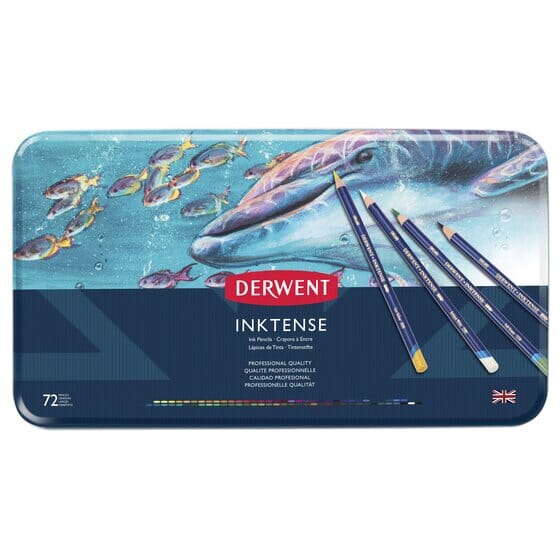 Derwent "Inktense" Water-soluble Colour Pencil Set - Choose Your Size