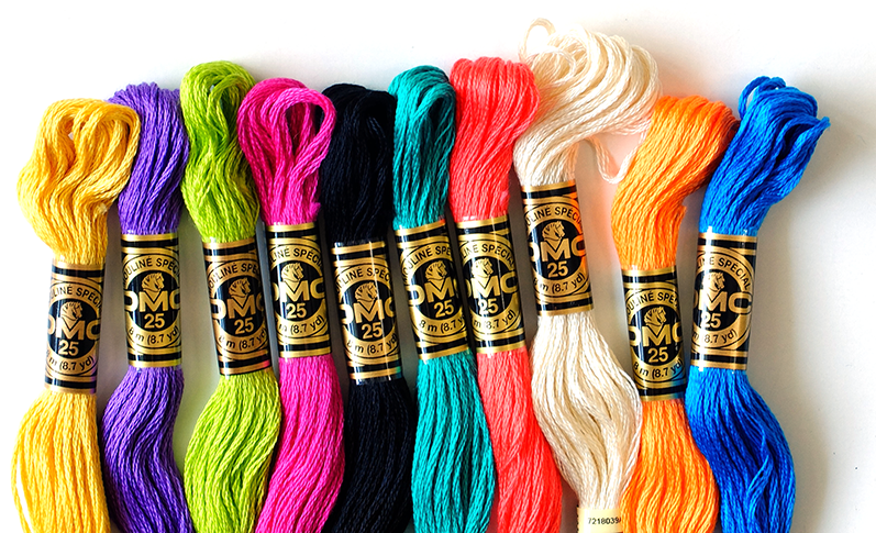 DMC Stranded Cotton Embroidery Thread (Shades #300 - #399)
