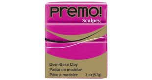 Sculpey Premo! Polymer Oven-Bake Clay - 57g Blocks - Solid Colours