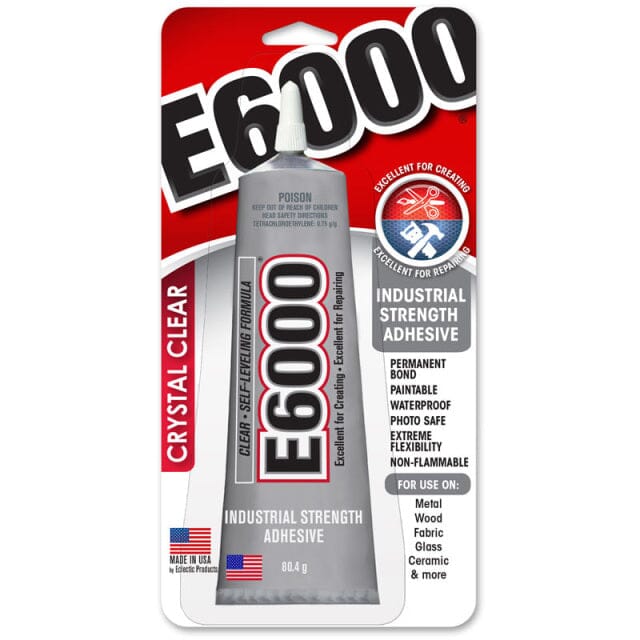 Eclectic E6000 Industrial Strength Adhesive Glue - Clear