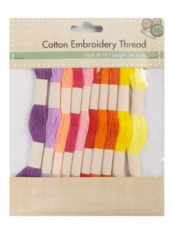 Everyday Cotton Embroidery Thread - 10 Skein Pack