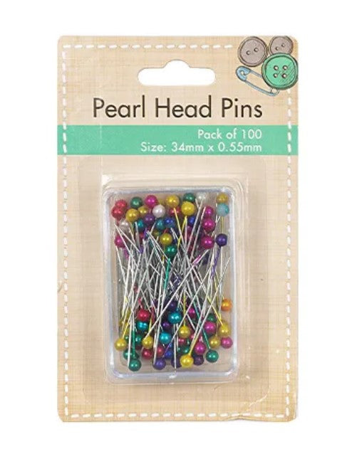Everyday Pearl Head Sewing Pins - 100 Pack