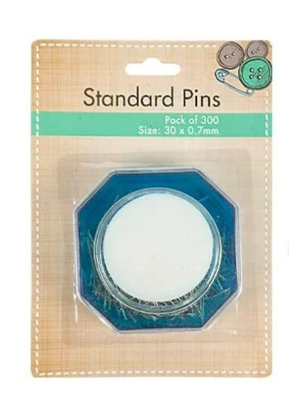 Everyday Standard Sewing & Tailor Pins w Case - 300 Pack