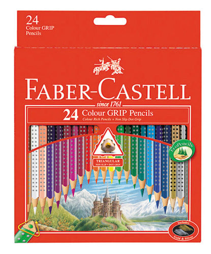 Faber-Castell "Dot Grip" Triangular Colour Pencil Set - Choose Your Size