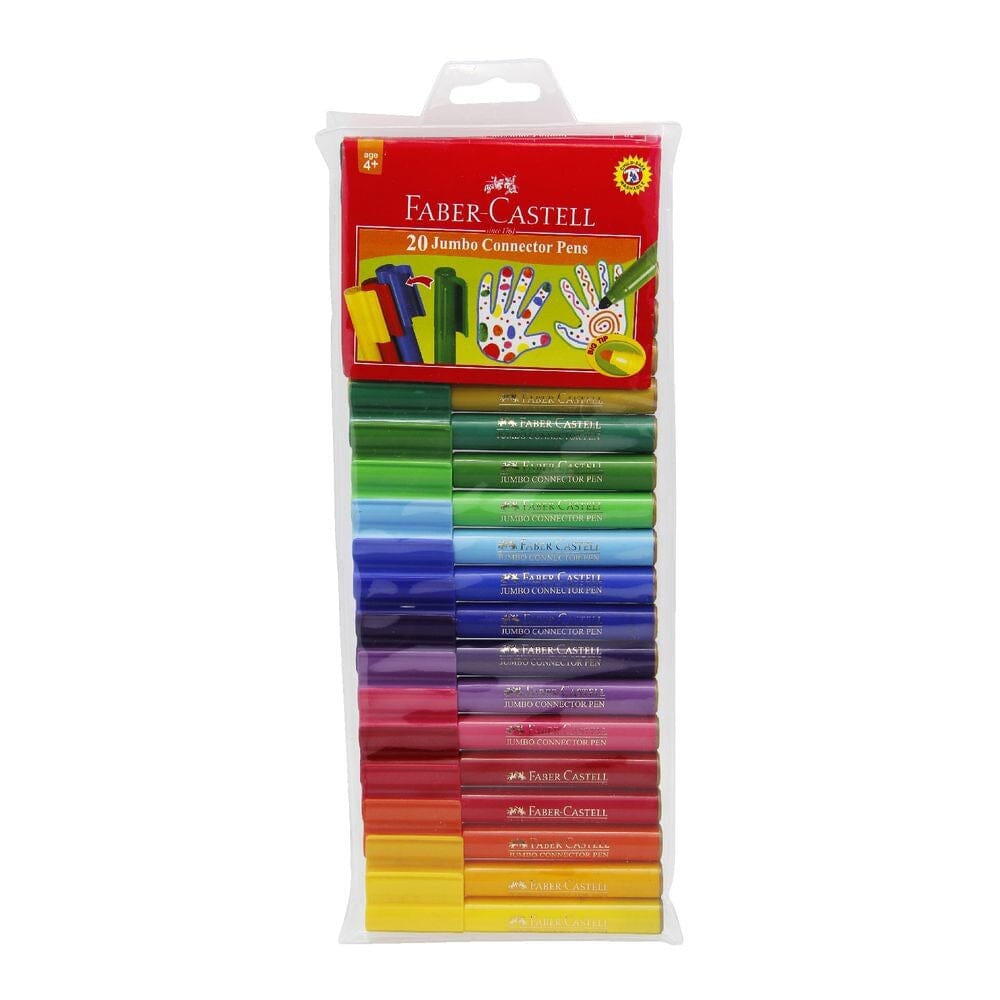 Faber-Castell  "Jumbo Connectors" Marker Colouring Pen Set - Choose Your Size