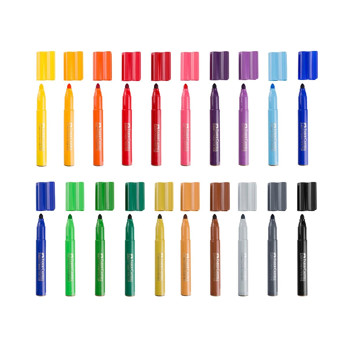 Faber-Castell  "Jumbo Connectors" Marker Colouring Pen Set - Choose Your Size