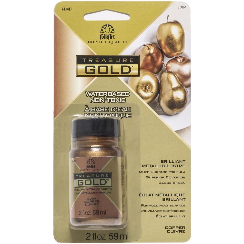 FolkArt "Treasure Gold" 59ml (2oz) Metallic Paint