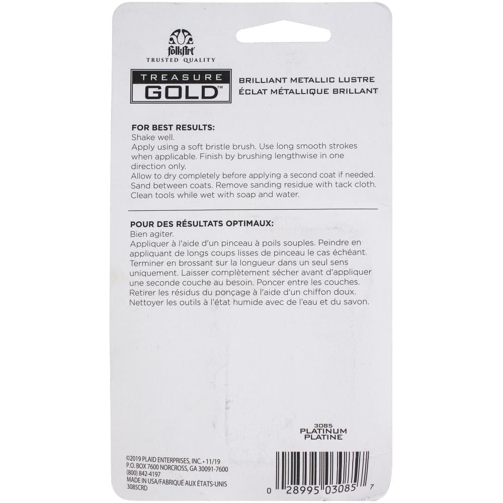 FolkArt "Treasure Gold" 59ml (2oz) Metallic Paint