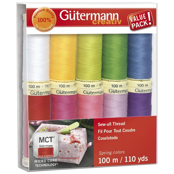 Gutermann Sew-All Polyester 100m Sewing Thread - Pack of 10