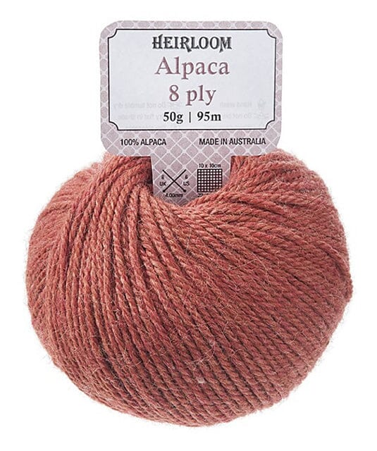 Heirloom 50g "Alpaca" 8-Ply 100% Alpaca Yarn