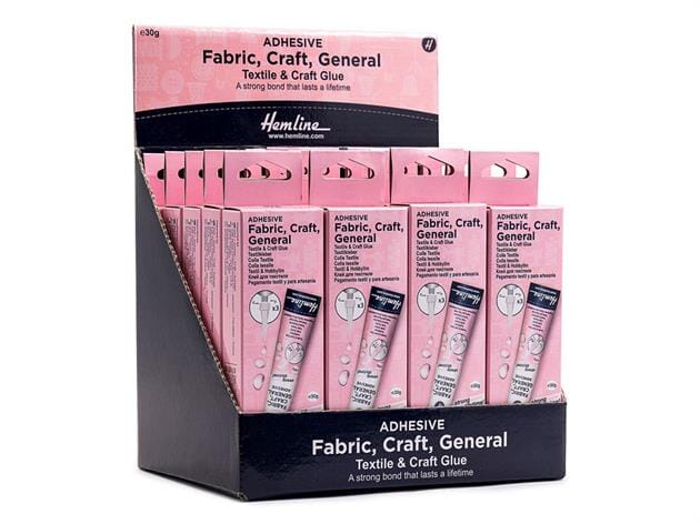 Hemline 30g Fabric, Craft & General Textile Adhesive Glue