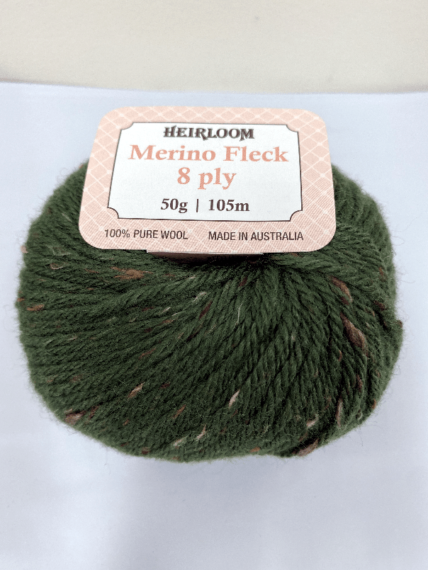Heirloom 50g "Merino Fleck" 8-Ply 100% Wool Yarn