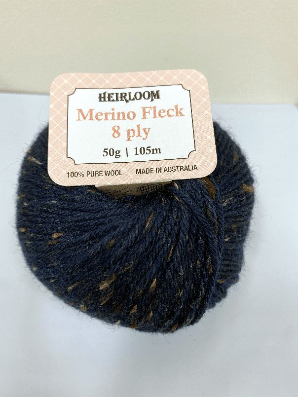 Heirloom 50g "Merino Fleck" 8-Ply 100% Wool Yarn