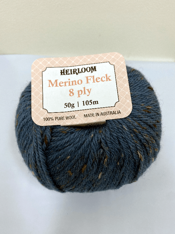 Heirloom 50g "Merino Fleck" 8-Ply 100% Wool Yarn
