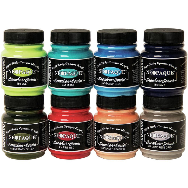 Jacquard Neopaque "Sneaker Series" 70ml Acrylic Paint Jar - Pack of 8 Colours
