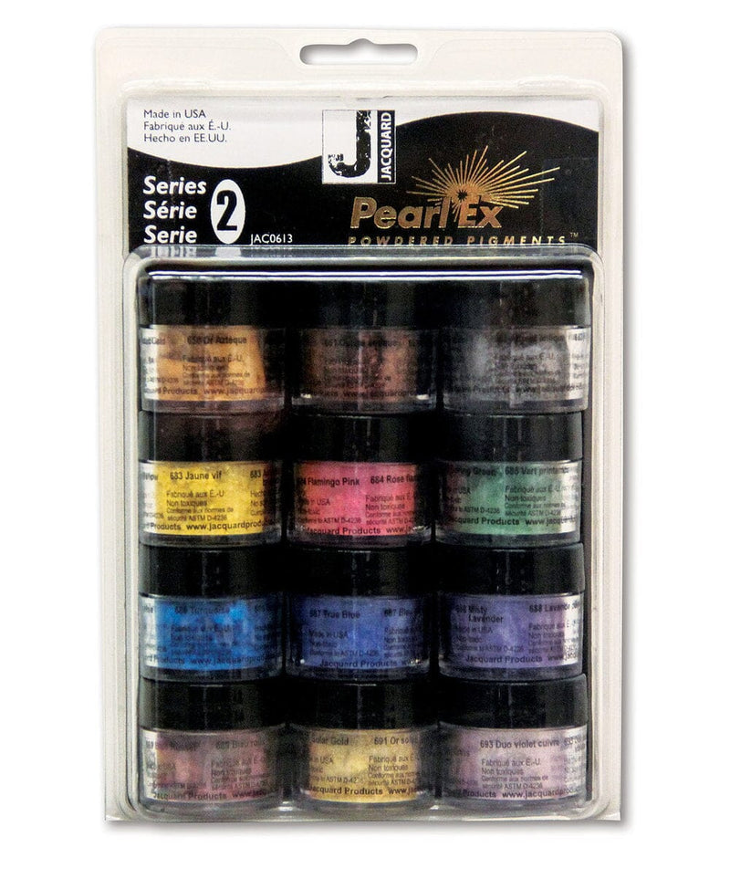 Jacquard Pearl Ex Powdered 3g Pigment Jar - Series of 12 Colours