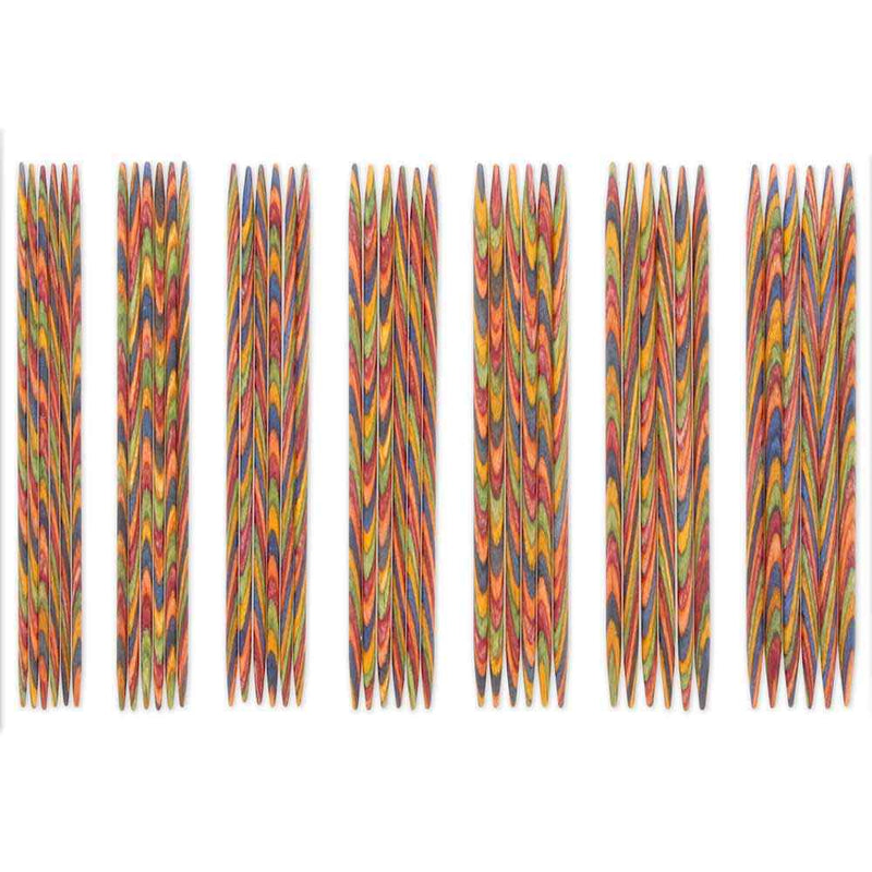 Knit Picks Rainbow Wood Double Point Knitting Needle Set (Dif. Sizes)