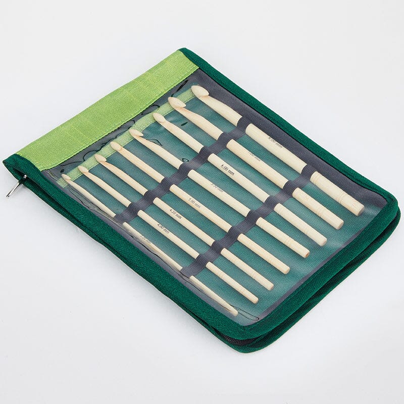 KnitPro "Bamboo" Single End Crochet Hook Set