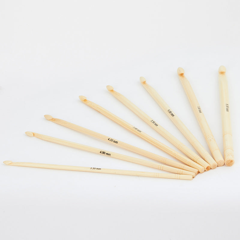 KnitPro "Bamboo" Single End Crochet Hook Set