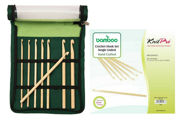 KnitPro "Bamboo" Single End Crochet Hook Set