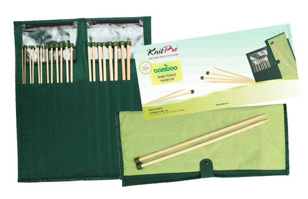 KnitPro "Bamboo" Single Point Knitting Needle Set (25cm/30cm/33cm)