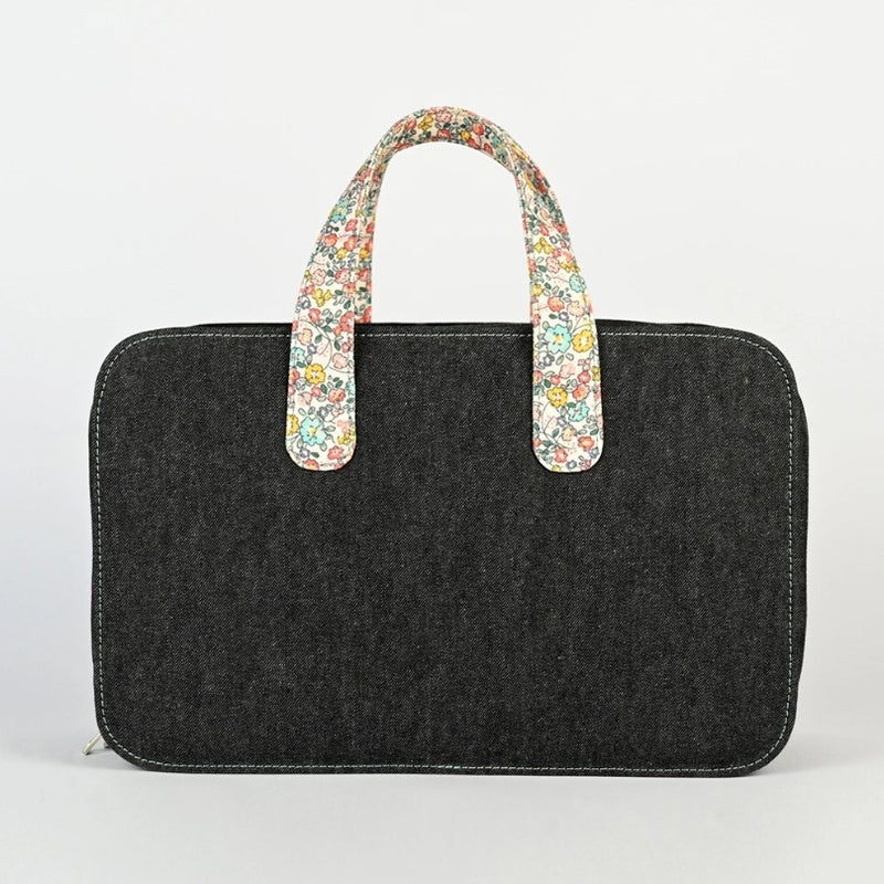 Knitpro "Bloom" Denim & Floral Knitting Doctor's Bag
