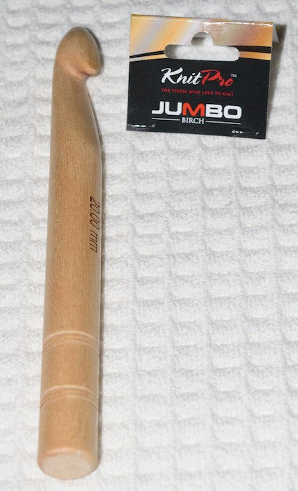 KnitPro Jumbo Birch Wood Crochet Hook (15mm-35mm) 20mm | KNITTING CO. - 4