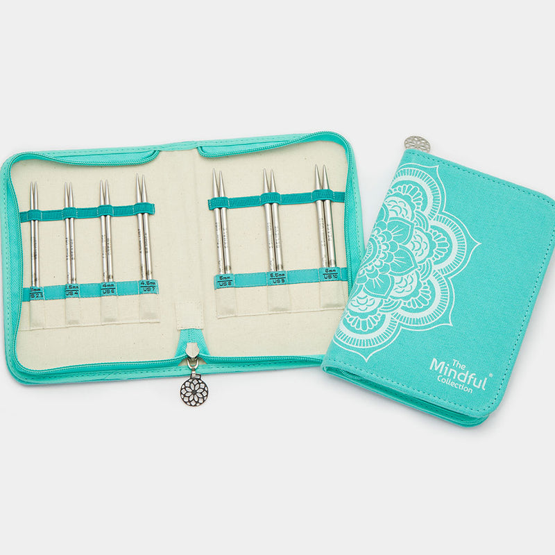 KnitPro "Mindful" Interchangeable Circular Knitting Needles - Believe Set of 7